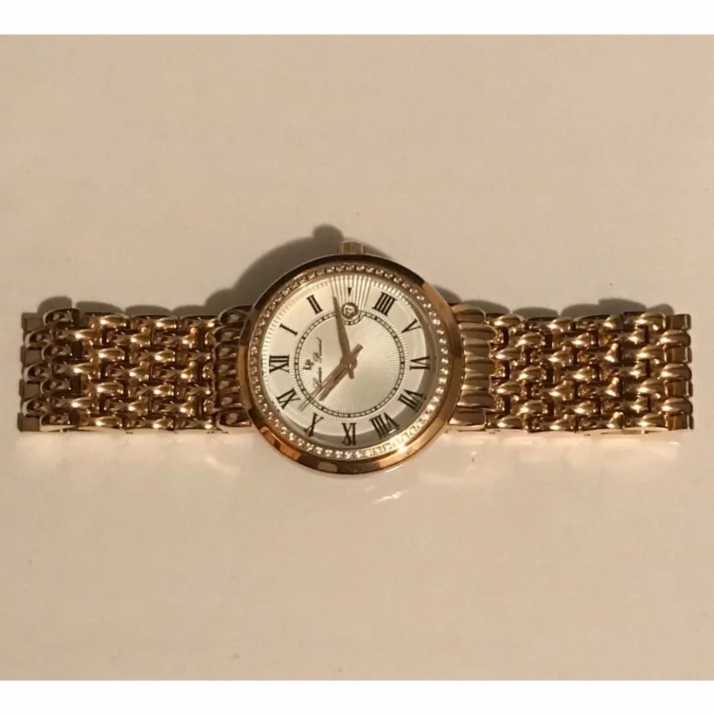 Lucien Piccard Women's Watch Fantasio Quartz Crystal Accented Bracelet Watch